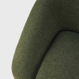 Barrow lounge chair - Pine Green fabric White Cliff Studio Lounge Chair