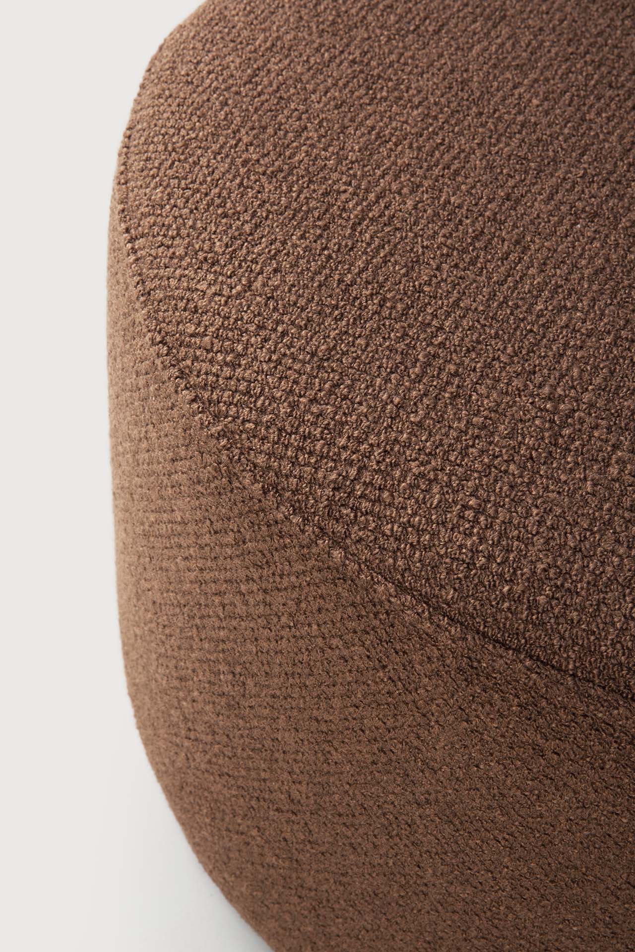 Barrow pouf - Copper fabric White Cliff Studio Ottoman