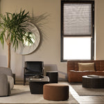 Barrow pouf - Copper fabric White Cliff Studio Ottoman