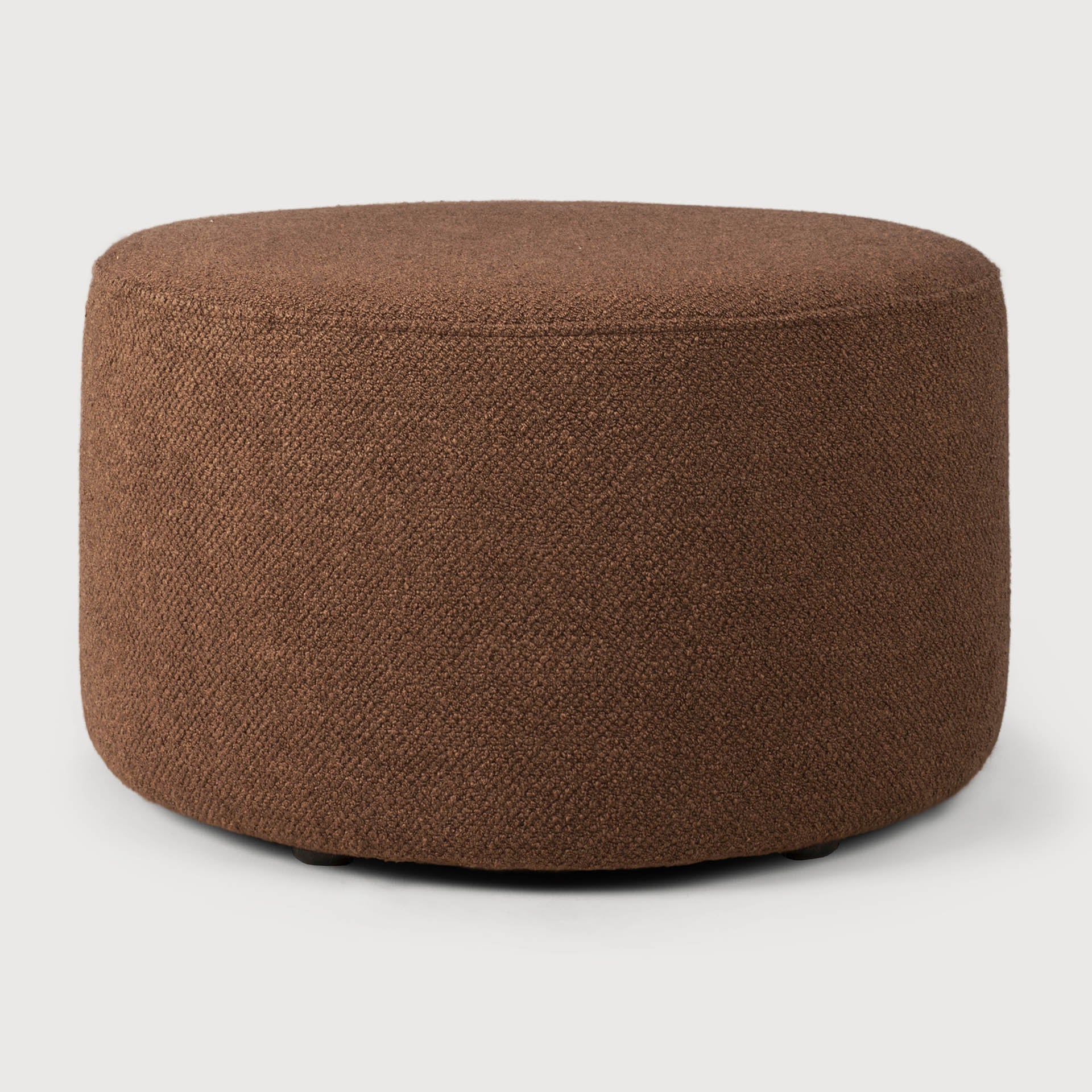 Barrow pouf - Copper fabric White Cliff Studio Ottoman