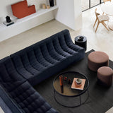 Barrow pouf - Copper fabric White Cliff Studio Ottoman