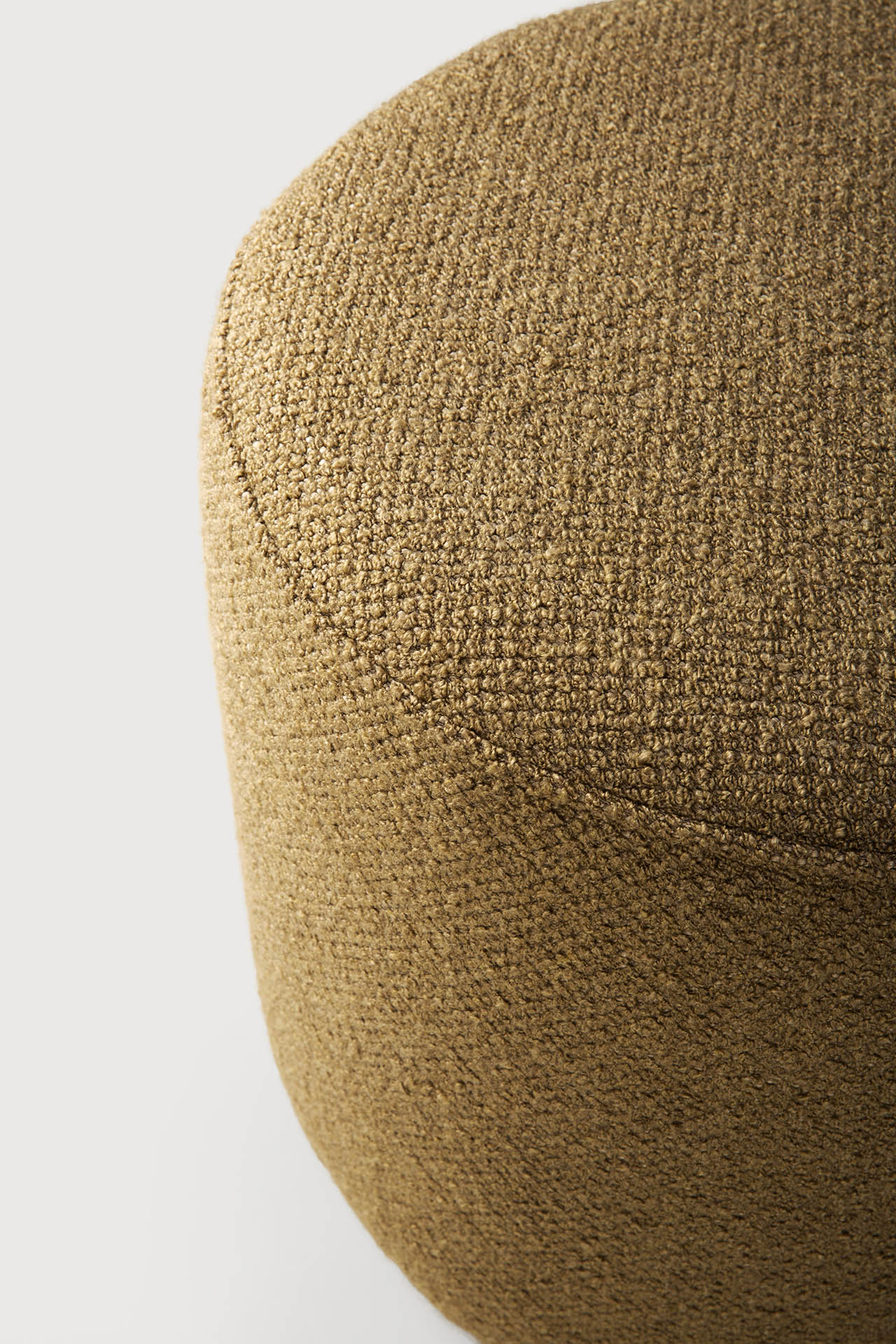 Barrow pouf - Ginger fabric White Cliff Studio Ottoman