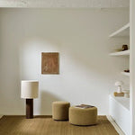 Barrow pouf - Ginger fabric White Cliff Studio Ottoman