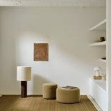 Barrow pouf - Ginger fabric White Cliff Studio Ottoman