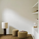 Barrow pouf - Ginger fabric White Cliff Studio Ottoman