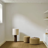 Barrow pouf - Ginger fabric White Cliff Studio Ottoman