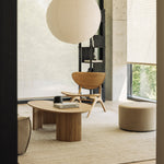 Barrow pouf - Off White fabric White Cliff Studio Ottoman