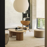 Barrow pouf - Off White fabric White Cliff Studio Ottoman