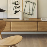 Barrow pouf - Off White fabric White Cliff Studio Ottoman