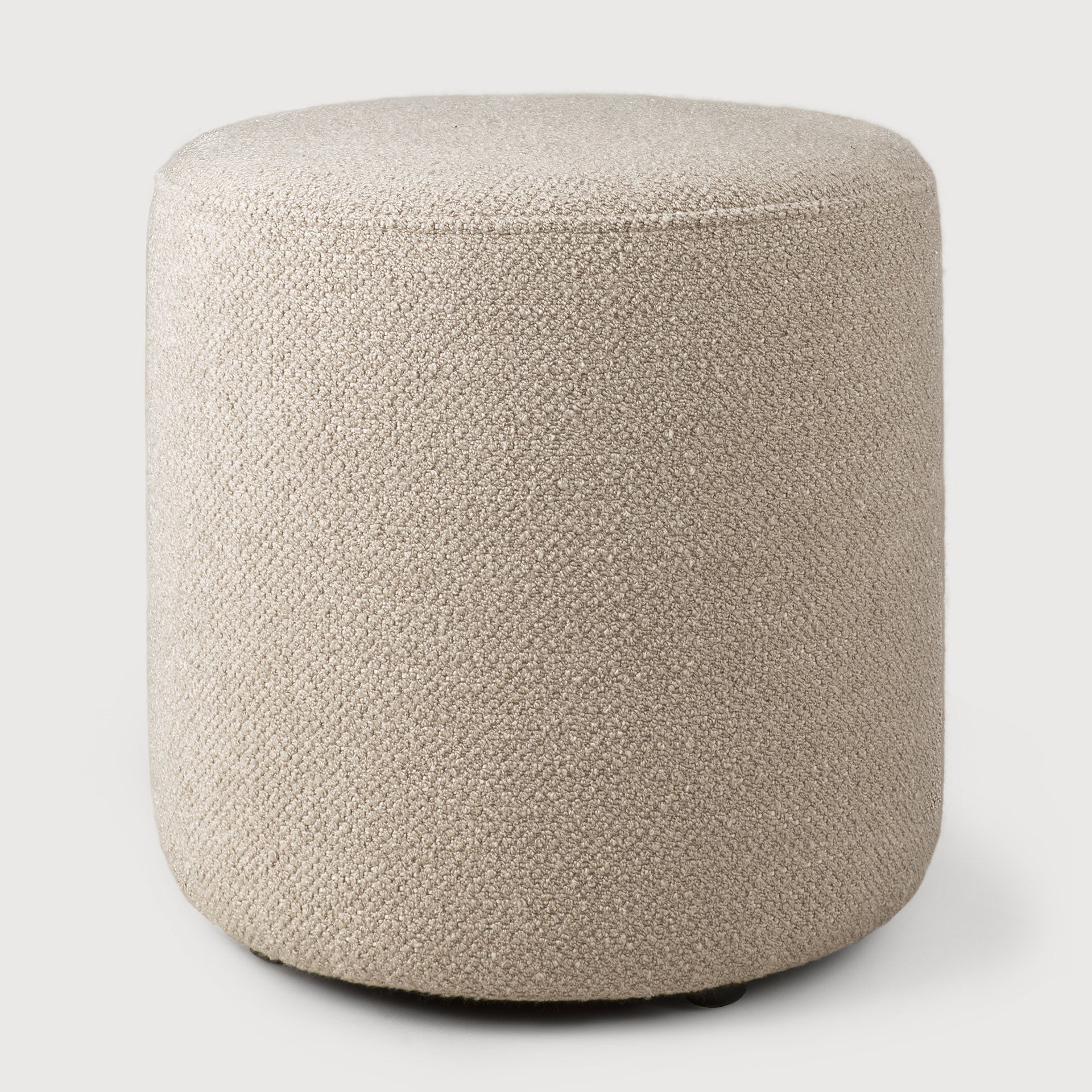 Barrow pouf - Off White fabric White Cliff Studio Ottoman