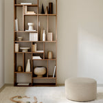 Barrow pouf - Off White fabric White Cliff Studio Ottoman