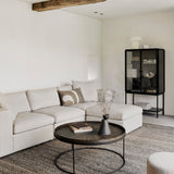 Barrow pouf - Off White fabric White Cliff Studio Ottoman