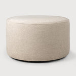 Barrow pouf - Off White fabric White Cliff Studio Ottoman