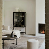 Barrow pouf - Off White fabric White Cliff Studio Ottoman