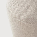 Barrow pouf - Off White fabric White Cliff Studio Ottoman