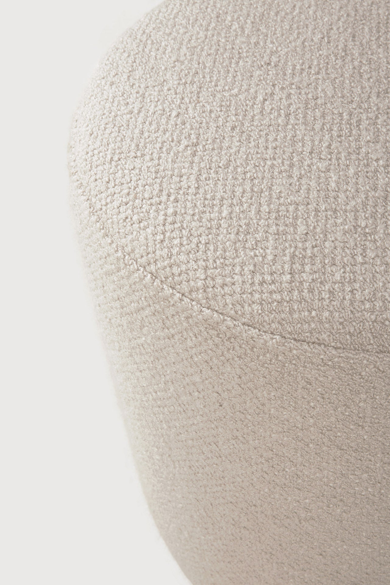 Barrow pouf - Off White fabric White Cliff Studio Ottoman
