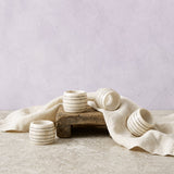 Baya Napkin Rings, Set of 4 White Cliff Studio Linens and Accessories