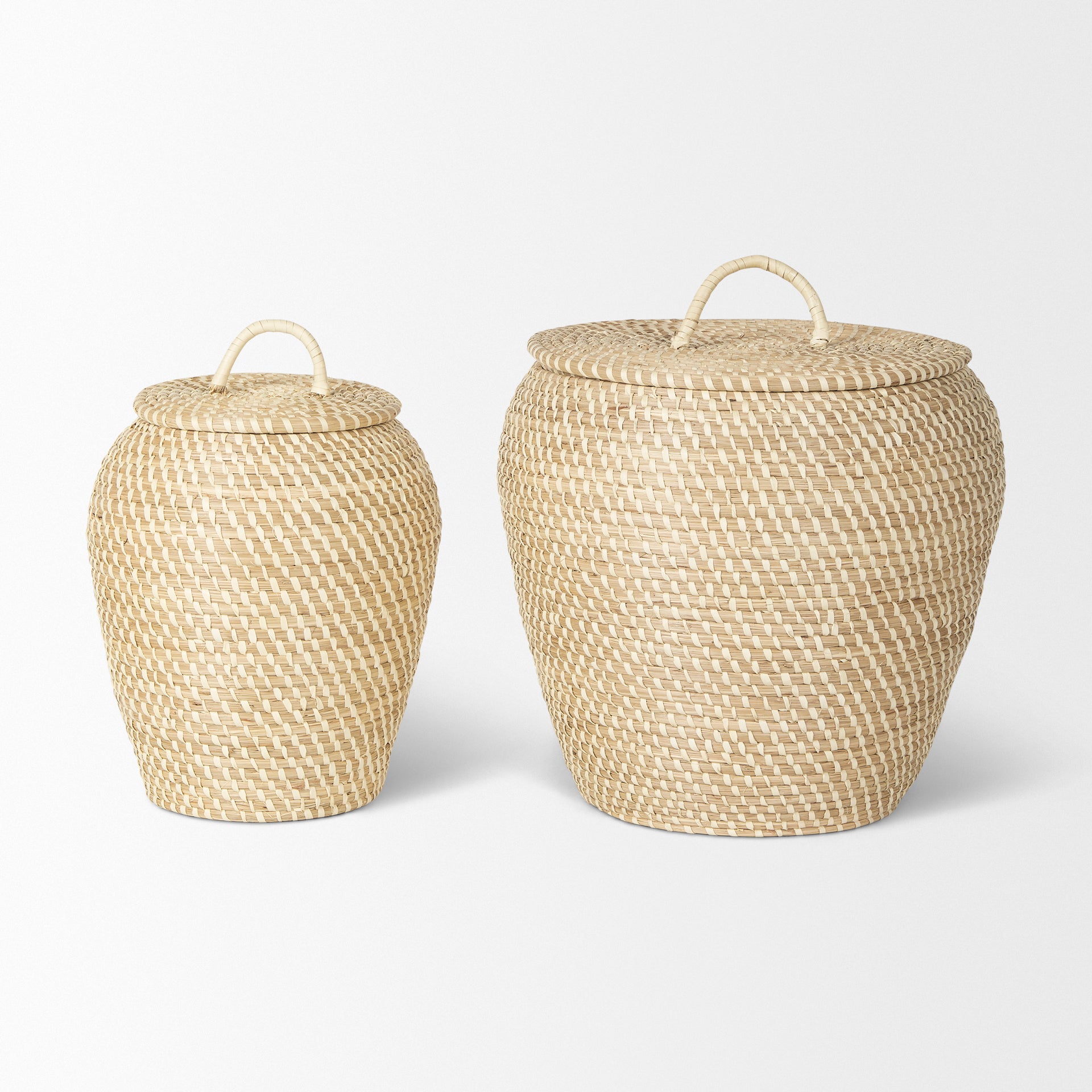 Beau Woven Baskets with Lid
