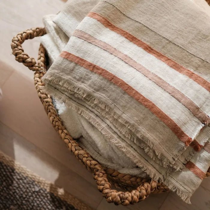 Beck Oversized Throw White Cliff Studio Throw Blankets