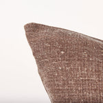 Becky Brown Linen Square Decorative Pillow Cover