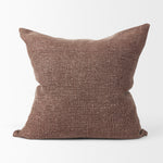 Becky Brown Linen Square Decorative Pillow Cover