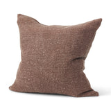 Becky Brown Linen Square Decorative Pillow Cover