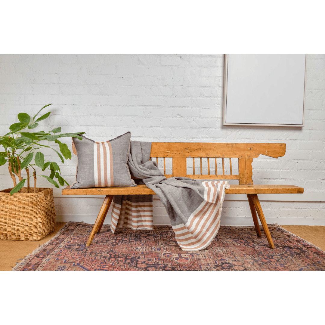 Benny Oversized Throw White Cliff Studio Throw Blankets