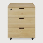 Billy drawer unit - oak - 3 drawers - with keylock White Cliff Studio Office Storage Drawers
