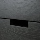 Billy drawer unit - varnished oak - black - 3 drawers - with keylock White Cliff Studio Office Storage Drawers