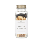 Black Tip Safety Matches - 60 Count, 3.75" White Cliff Studio Candles and Candle Accessories