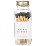 Black Tip Safety Matches - 60 Count, 3.75" White Cliff Studio Candles and Candle Accessories