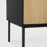 Blackbird cupboard - varnished oak - 1 door - 1 drawer White Cliff Studio Cab inet