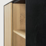 Blackbird cupboard - varnished oak - 1 door - 1 drawer White Cliff Studio Cab inet