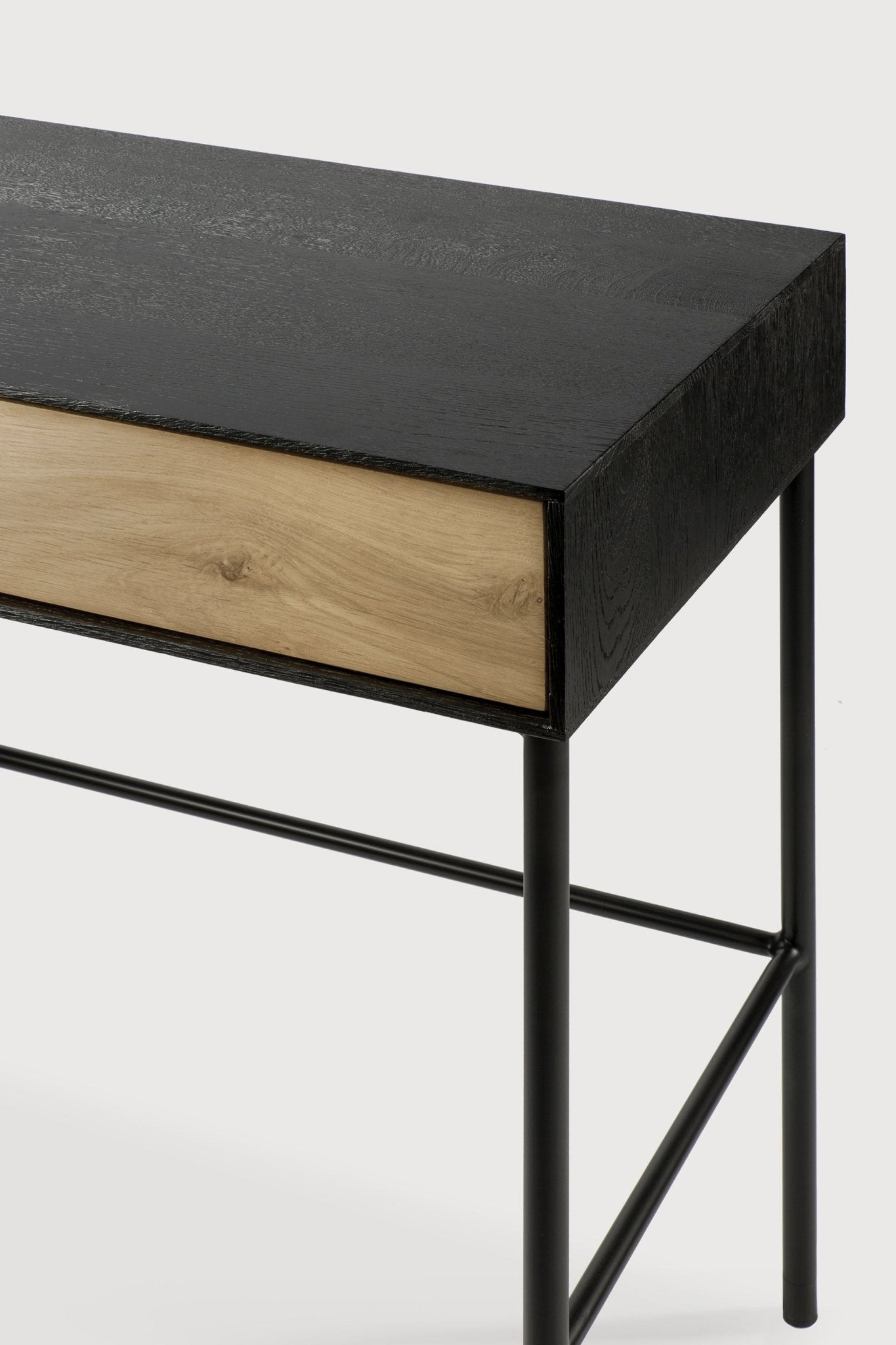Blackbird desk - varnished oak - 2 drawers - rectangular White Cliff Studio Desk