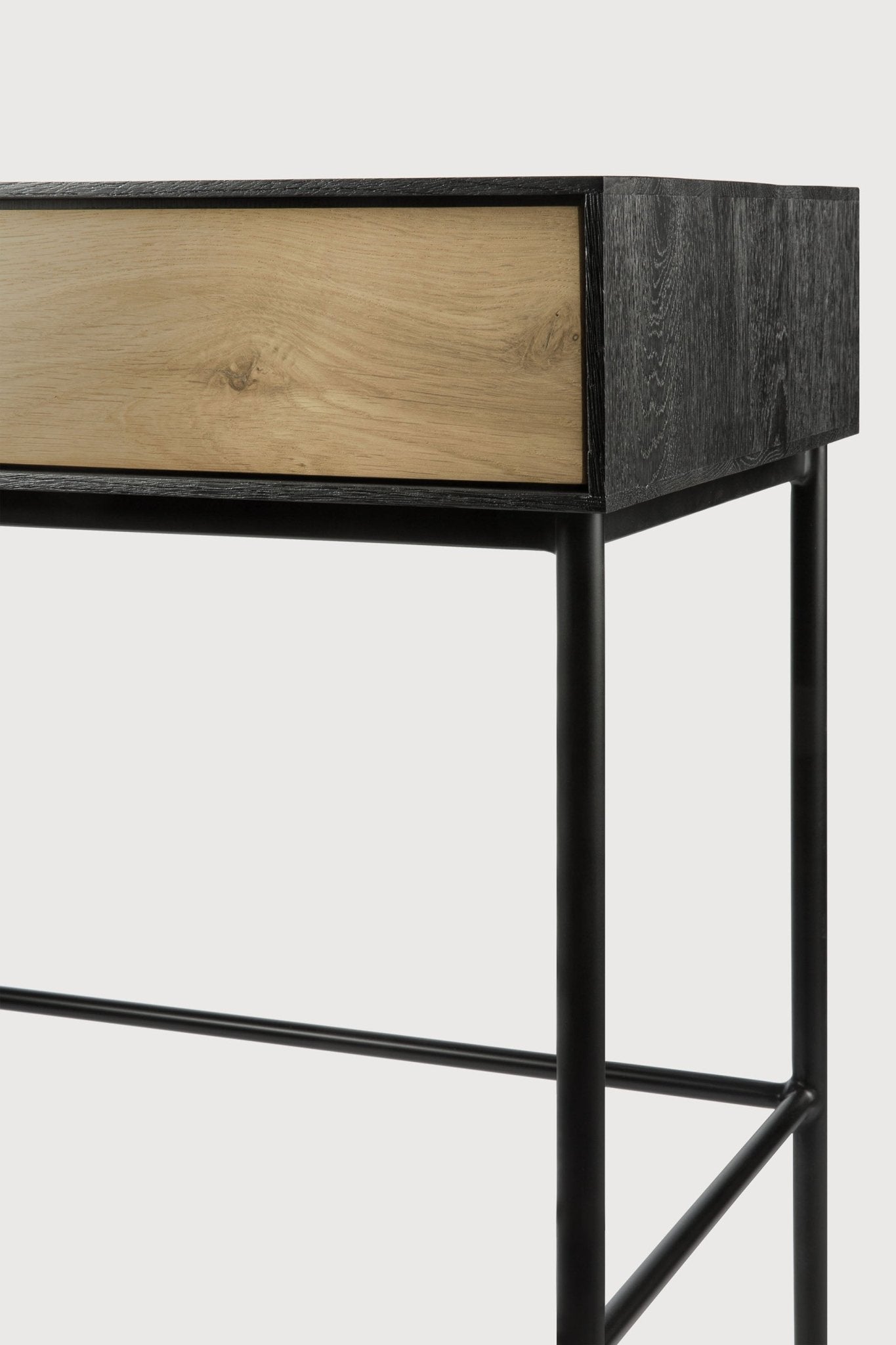 Blackbird desk - varnished oak - 2 drawers - rectangular White Cliff Studio Desk