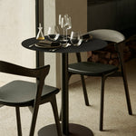 Blend dining table - metal top - Dark Bronze - Dark Bronze base - round White Cliff Studio Dining Table