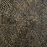 Blend dining table - varnished Minerals top - Ray Whisky - Dark Bronze base - round White Cliff Studio Dining Table