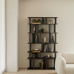 Block rack - varnished mahogany - espresso matte White Cliff Studio Wall Shelf