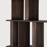 Block rack - varnished mahogany - espresso matte White Cliff Studio Wall Shelf