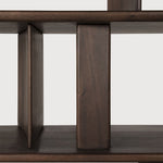 Block rack - varnished mahogany - espresso matte White Cliff Studio Wall Shelf