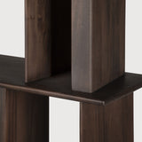 Block rack - varnished mahogany - espresso matte White Cliff Studio Wall Shelf