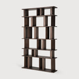 Block rack - varnished mahogany - espresso matte White Cliff Studio Wall Shelf