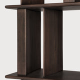 Block rack - varnished mahogany - espresso matte White Cliff Studio Wall Shelf