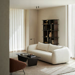 Block rack - varnished mahogany - espresso matte White Cliff Studio Wall Shelf