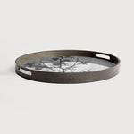 Blossom tray - varnished wood - round - S White Cliff Studio Trays