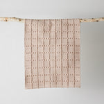Blush Pink Plaid Hand - Loomed Cotton Bobble Mat
