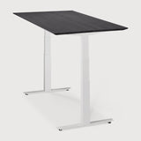 Bok adjustable desk - white base - rectangular - US White Cliff Studio Desk