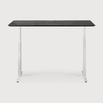Bok adjustable desk - white base - rectangular - US White Cliff Studio Desk