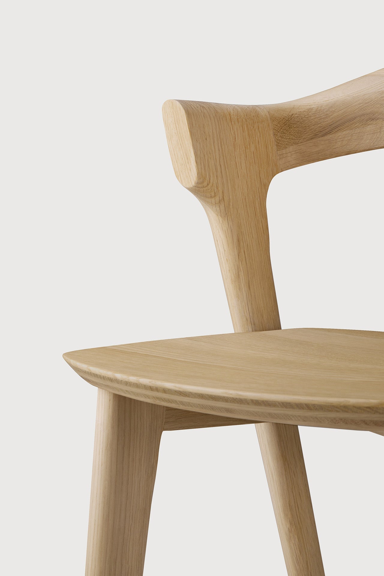Bok bar stool - varnished oak White Cliff Studio Bar Stool