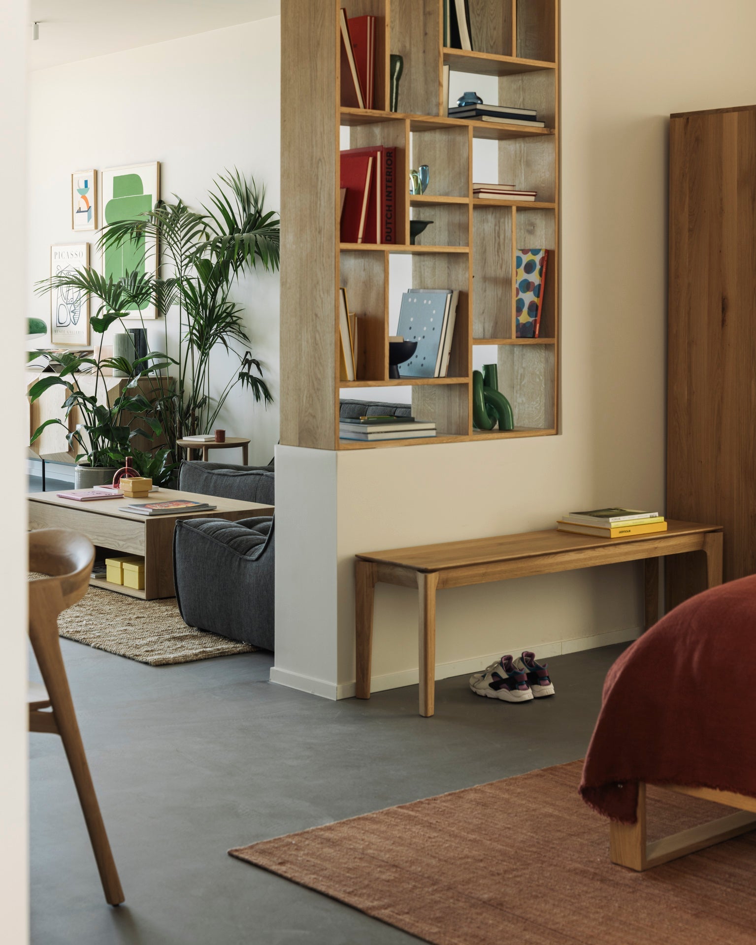 Bok bench - oak White Cliff Studio Bench / Dining Bench